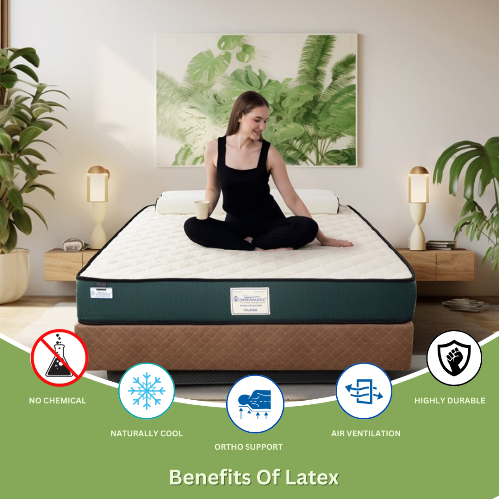 Natural Latex Mattress benefits, naturally cool, highly durable,